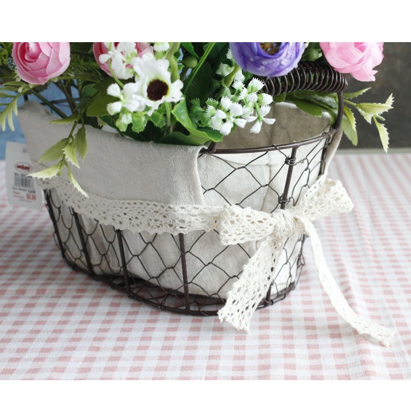 Wire Basket with Lined